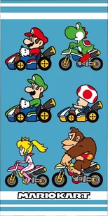 Carbotex, ręcznik kąpielowy 70x140cm, Super Mario - Okrycia kąpielowe dla dzieci - miniaturka - grafika 1