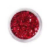 Ozdoby do paznokci - Pyłek efekt Brokat 3D na paznokcie - Czerwony - 1g - miniaturka - grafika 1