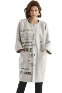 Kurtki damskie - Długa marynarka oversize - miniaturka - grafika 1