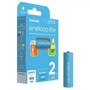 Panasonic ENELOOP LITE R6/AA 950mAh 2 szt blister - Ładowarki i akumulatory - miniaturka - grafika 1
