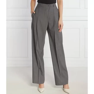 Spodnie damskie - BOSS Wełniane spodnie Tenly | Regular Fit - grafika 1