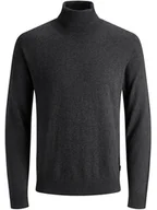 Swetry męskie - Jack & Jones Golf "JJEMIL" w kolorze antracytowym - miniaturka - grafika 1