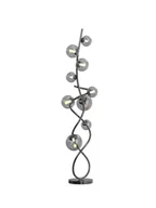 Lampy stojące - Nancy lampa podłogowa 9xG9 czarny chrom/dymiony 3014-905 - miniaturka - grafika 1