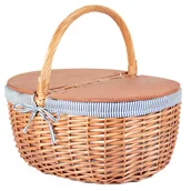 Kosze wiklinowe - Kosz Piknikowy Wiklinowy Koszyk Duży - miniaturka - grafika 1