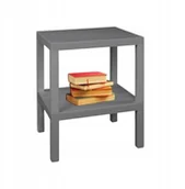 Ławy i stoliki kawowe - Stolik pomocniczy składany szary - miniaturka - grafika 1