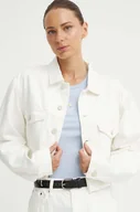 Kurtki damskie - G-Star Raw kurtka jeansowa damska kolor beżowy przejściowa D24943-D300 - miniaturka - grafika 1
