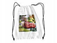 Torby szkolne - WOREK DO SZKOŁY WF/BUTY CZERWONE AUTO AUTA + IMIĘ - miniaturka - grafika 1