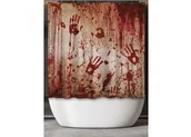 Zasłony - Zasłona prysznicowa krwawa 200x180cm Halloween - miniaturka - grafika 1