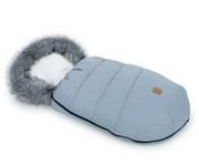 Śpiworki dla dzieci - MAMO-TATO Zimowy śpiwór do wózka - Popiel / ecru - miniaturka - grafika 1