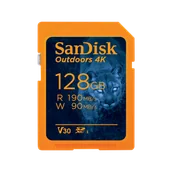 Karty pamięci - SanDisk Outdoors 4K SDXC UHS-I Card - 128GB Single Pack - SDSDXWA-128G-GN6VN - miniaturka - grafika 1
