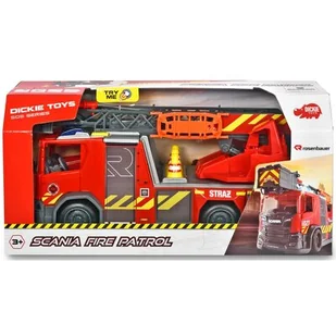 Dickie Toys SOS Straż pożarna Scania z drabiną 203716017026 Toys 730548 - Samochody i pojazdy dla dzieci - miniaturka - grafika 1