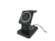 Ładowarki do telefonów - Ładowarka indukcyjna 3w1 bezprzewodowa magnetyczna Charles S316 - miniaturka - grafika 1