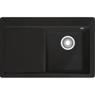 FRANKE Zlewozmywak  Mythos MTK 611-78 komora PRAWA) czarny mat 124.0540.975) - Zlewozmywaki - miniaturka - grafika 1