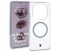 Etui i futerały do telefonów - Bizon CrystalO z MagSafe do Xiaomi Redmi Note 14 Pro 5G / 14 Pro+ 5G / Poco X7 Przezroczyste - miniaturka - grafika 1