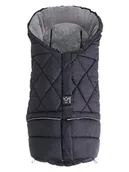 Akcesoria do wózków - Kaiser Naturfellprodukte Śpiworek termiczny "Moony 2in1" w kolorze czarnym - miniaturka - grafika 1