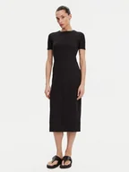 Sukienki - Calvin Klein Sukienka codzienna K20K208299 Czarny Slim Fit - miniaturka - grafika 1