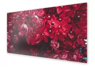 Dekoracje domu - Panel kuchenny HOMEPRINT Czerwone sztuczne kwiaty 100x50 cm - miniaturka - grafika 1