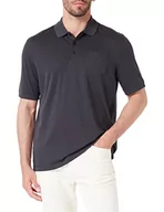 Koszule męskie - bugatti Męska koszula polo, ciemnoszara-280, regularna 8101-35090, ciemnoszary-280, S - miniaturka - grafika 1