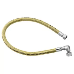 Wąż do gazu nakrętno-nakrętny 1/2"kolanko 0,75m PVC - Akcesoria hydrauliczne - miniaturka - grafika 1