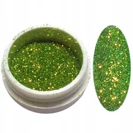 Ozdoby do paznokci - Indigo Pixel Effect Neon Green pyłek brokat 2,5 g - miniaturka - grafika 1