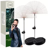 Lampy ogrodowe - Lampa Solarna Wbijana Ogrodowa Dmuchawiec 2 SZTUKI D879 - miniaturka - grafika 1