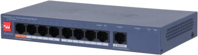 Switch Dahua Technology Managed Switch layer L2 9xRJ-45 jungtys RJ-45 Ports Type Gigabit Ethernet 10/100/1000 8xFast Ethernet copper jungtys quantity 1xGigabit Ethernet copper jungtys quantity Power over Ethernet PoE Yes CS4009-8ET1GT-60