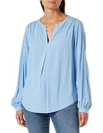 Bluzki damskie - Q/S by s.Oliver Damska bluzka z długim rękawem, niebieska, 36, Blau, 36 - miniaturka - grafika 1