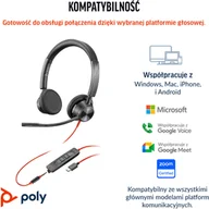 Słuchawki - HP POLY Blackwire 3325 Stereo Microsoft Teams Certified - miniaturka - grafika 1