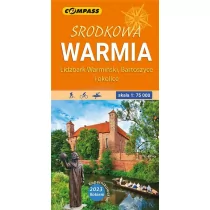 Mapa turystyczna - Środkowa Warmia lam. 1:75 000 - Przewodniki - miniaturka - grafika 1