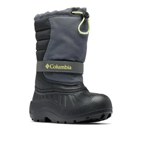 Columbia Unisex dziecięce śniegowce Powderbug Snowlite, Ciemnoszary czarny, 12 UK Child - Śniegowce damskie - miniaturka - grafika 1