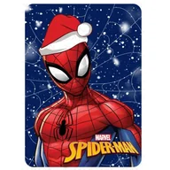 Koce i narzuty dla dzieci - Kocyk dla dziecka KOC świąteczny dziecięcy 100x140 Spiderman Święta granat - miniaturka - grafika 1