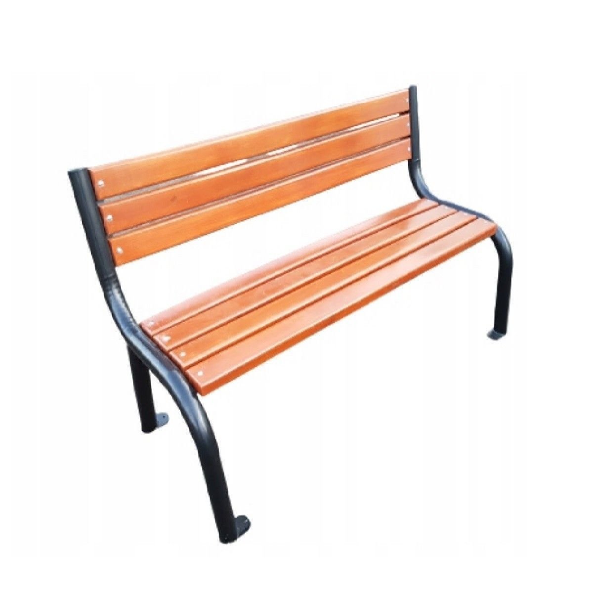 Ławka ogrodowa Karstal ławka stalowa ławka parkowa ławka ogrodowa meble ogrodowe drewniane oparcie WIEN 9531