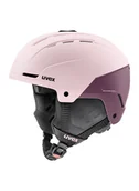 Kaski narciarskie - Kask narciarski Uvex Stance - powder/plum matt - miniaturka - grafika 1