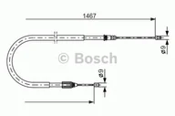 Linki hamulca postojowego - Bosch Linka hamulca BOSCH 1987477937 1987477937 - miniaturka - grafika 1