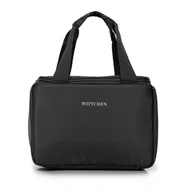 Akcesoria podróżnicze - Torba na lunch zaokrąglona czarna - miniaturka - grafika 1