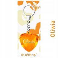 Breloczki dla dzieci - Brelok serce Oliwia - Be-Happy Gifts - miniaturka - grafika 1