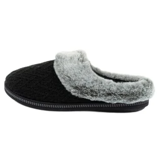 Kapcie Skechers 167225/BLK czarne - Kapcie damskie - miniaturka - grafika 1
