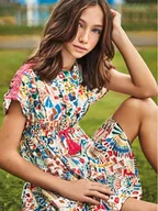 Sukienki i spódniczki dla dziewczynek - Mayoral Sukienka letnia 6923 Kolorowy - miniaturka - grafika 1