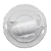 Serwisy obiadowe - Serwis obiadowy dla 12 osób 44 ele. Maria Teresa Platynowa Linia G237 - miniaturka - grafika 1