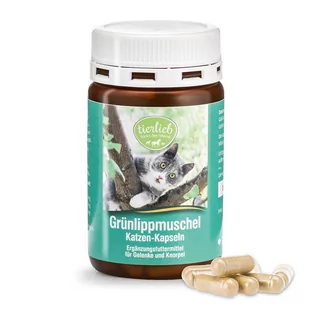 Tierlieb Sanct Bernhard Omułek zielonowargowy dla kotów 90 kapsułek - Suplementy i witaminy dla kotów Tierlieb Sanct Bernhard Omułek zielonowargowy dla kotów 90 kapsułek - Suplementy i witaminy dla kotów - miniaturka - grafika 1