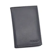 Etui na dokumenty i karty - Skórzane etui z systemem RFID granatowe - miniaturka - grafika 1