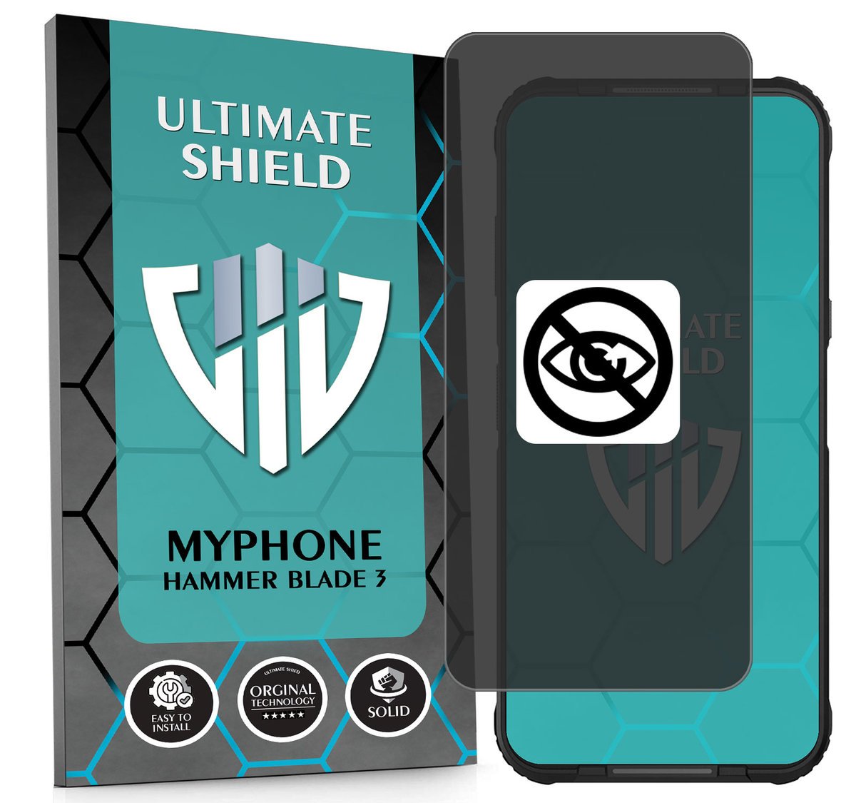 NAJLEPSZA FOLIA 5D ANTYSZPIEGOWSKA DO MYPHONE HAMMER BLADE 3 HYDROŻELOWA