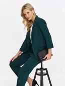 Marynarki i żakiety damskie - żakiet damski ciemnozielony - SZK0736CZ żakiet - TOP SECRET - Odzieżowy sklep internetowy TOP SECRET - miniaturka - grafika 1