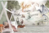 Tapety - Królestwo Smoków Tapeta z Motywem Fantasy - miniaturka - grafika 1