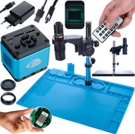 Mikroskopy i lupy - Mikroskop Rosfix MIKROSKOP CYFROWY STABILNY KAMERA UHD USB SILIKONOWA MATA ŻELAZNA PODSTAWA - miniaturka - grafika 1