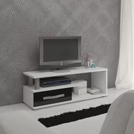 Szafki RTV - Szafka RTV ANG-12 Angel MebloCross Biały Mat / Czarny Połysk - miniaturka - grafika 1