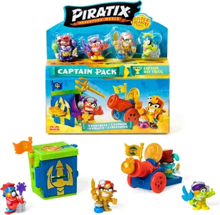 PIRATIX Golden Treasure Piraci Captain Pack KAPTAIN HAT TRICK - Figurki dla dzieci - miniaturka - grafika 1