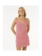 Sukienki - Sukienka RIP CURL Cala Mayor Mini Tie Dress czerwony XS - miniaturka - grafika 1