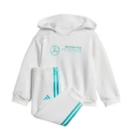 Odzież sportowa dziecięca - adidas UNISEX KIDS MERCEDES - AMG PETRONAS FORMULA ONE TEAM DNA BABY JOGGER LONG SLEEVE 9-12M - miniaturka - grafika 1