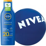 Balsamy i kremy do opalania - Nivea Protect & Moisture SPF20 Balsam + Piłka Plażowa - miniaturka - grafika 1
